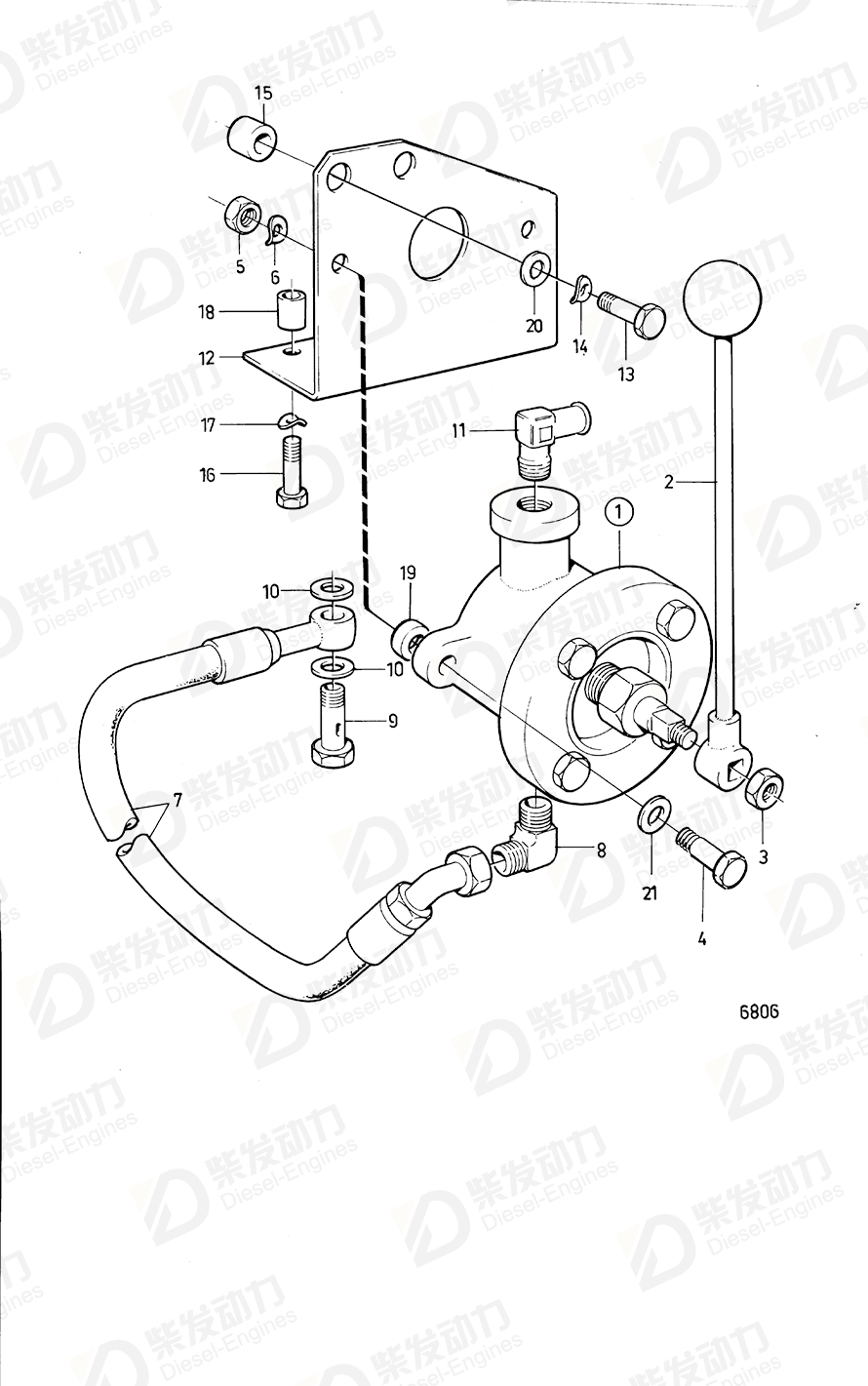 VOLVO Spacer sleeve 847396 Drawing